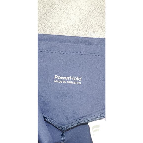 Fabletics Lot Of 2 Bike Short Size S Blue Pink High Waisted Activewear Gym C12 - Picture 2 of 8